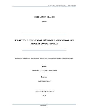 Monografia Subneteo
