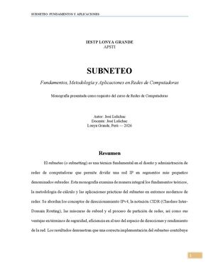 Monografia Subneteo