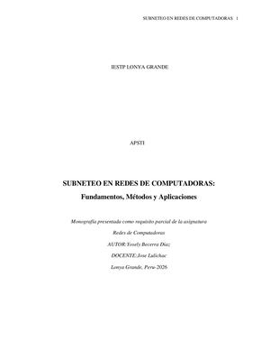 Monografia Subneteo