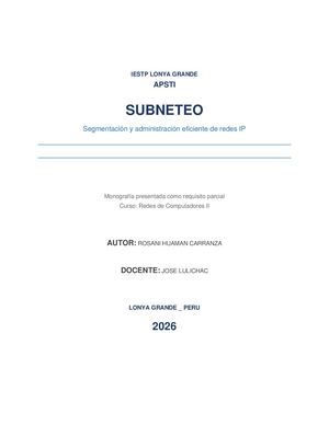 Monografia Subneteo