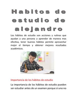 Los Hábitos De Estudio Enoch Alejandro 703