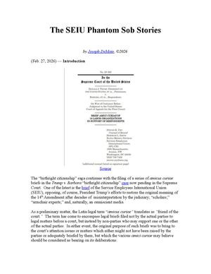 The SEIU Phantom Sob Stories
