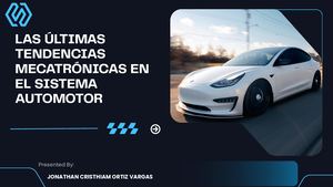 White And Navy Blue Modern Car Pitch Deck Presentation