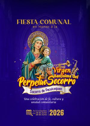 Comuna El Socorro de Pacaicaguan Programa de Fiestas 2026