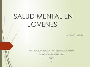 Salud Mental niños y jovenes