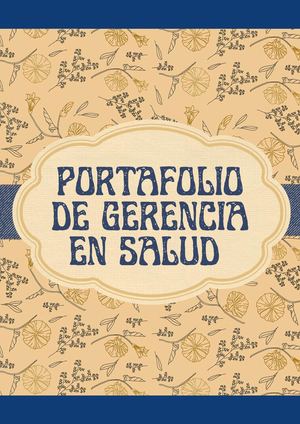 Portafolio De Gerencia En Salud