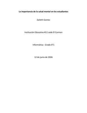 Taller Salud Mental Zaileth Gomez