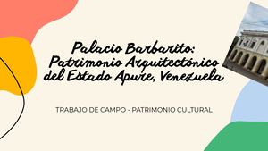 Palacio Barbarito Patrimonio Apure Venezolano