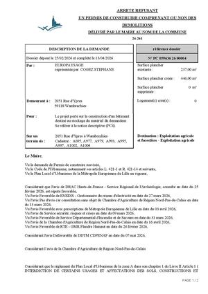 Arrêté26 261 2051 Rue D'ypres