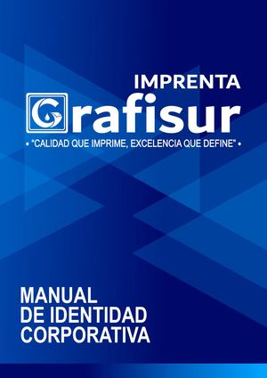 Manual De Identidad Corporativa Grafisur