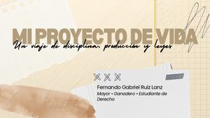 Mi Proyecto De Vida Viaje Disciplina Legado