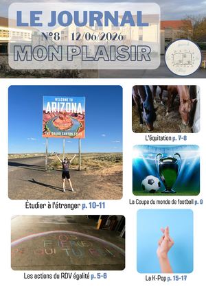 Journal du collège Mon Plaisir n°8 - Juin 2026