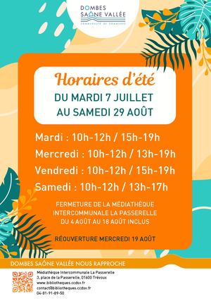 2026 Horaires D'été (2)