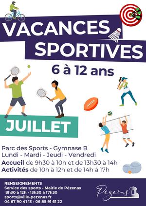 Programme Vacances Sportives été 2026