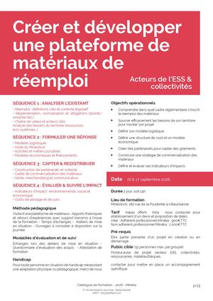 Formation Materiautheque Programme