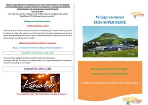 Planning Du 14 Au 20 Juin 2026