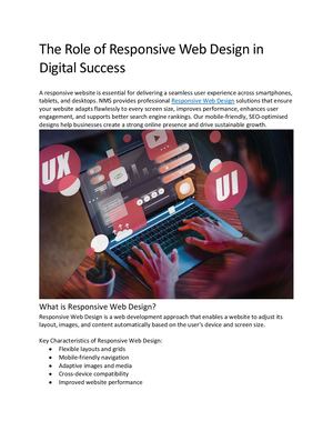 The Role Of Responsive Web Design In Digital Success