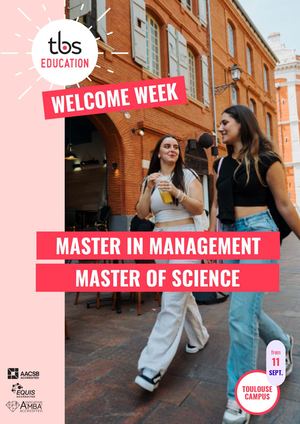 11/09 - Welcome days overview