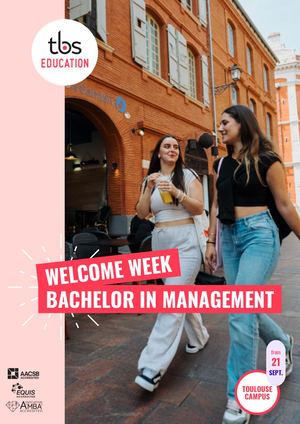21/09 - Welcome days overview