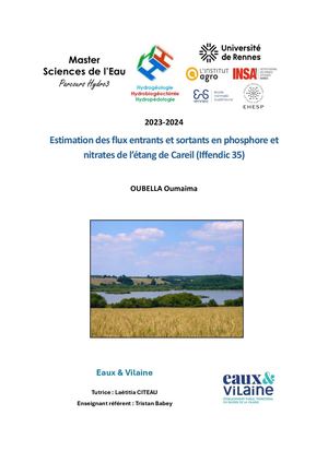 2_Etude d’estimation des flux entrants et sortants en phosphore et nitrates de l’étang de Careil / 2023-2024 / Eaux et Vilaine