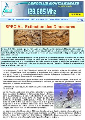 2026 06bis Spécial Extinction Des Dinosaures