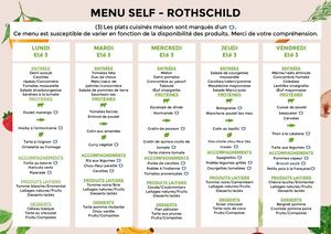 Menu Self Ete 3 Rth