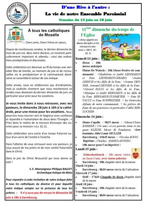 Bulletin Du 13 Au 21 Juin 2026