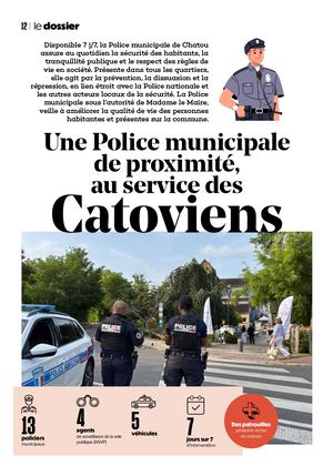 Une police municipale au service des Catoviens