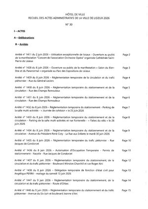 Recueil N° 30