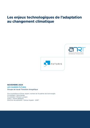 ANRT - GT Transition Energétique - Les enjeux technologiques de L'adaptation au changement climatique (2024)