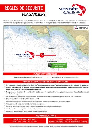 Vendee Arctique 2026 Règles De Sécurité Et De Bonne Conduite Arrivees