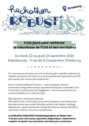 Flyer Strasbourg Hackathon Strasbourg