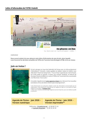 Lettre d'information Juin 2026