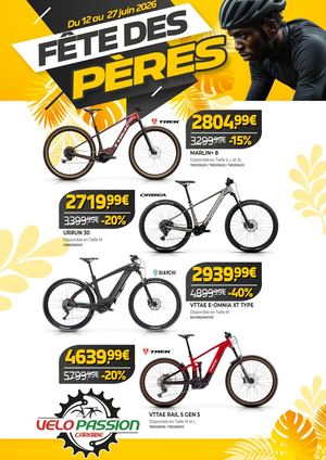 Vélo Passion Caraïbe : Fête Des Pères 2026