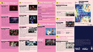Programme Fête de la Musique à Pau
