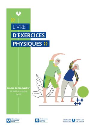 Livret Exercices Kinés Eapa Broca