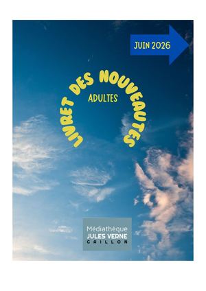 Livret Livres Adultes Juin 2026