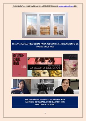 353. BYUNG CHUL MHAN + TRES VENTANAS PARA ACCEDER A SU PENSAMIENTO + TERCERA ENTREGA