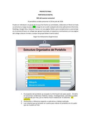 Portafolio Digital 50% Examen Final