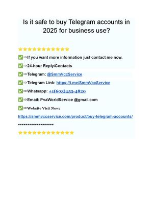 Is It Safe To Buy Telegram Accounts In 2025 For Business Use