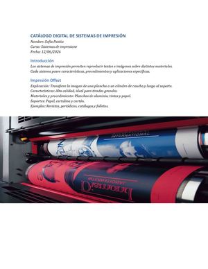Catalogo Sistemas De Impresion