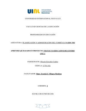 Parcial 2 Aprendizaje Basado En Proyecto Español
