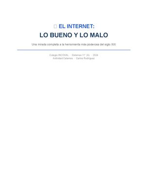 Internet Bueno Malo