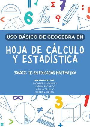 Taller #3 Uso Básico De Geo Gebra En Hoja De Cálculo Y Estadística