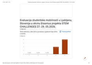 Evaluacija studentske mobilnosti u Ljubljanu, Slovenija