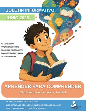 BOLETIN: Aprender para comprender