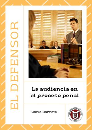 Derecho procesal penal_Audiencias