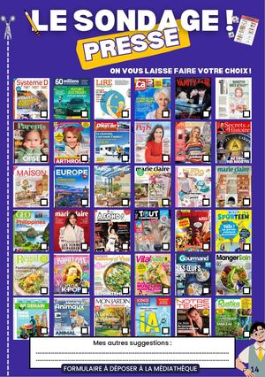 Sondage presse 2026