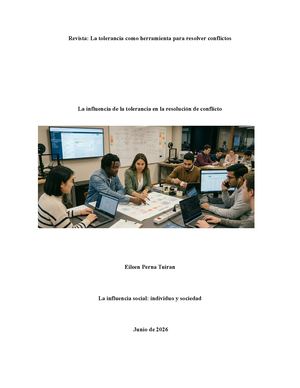La Tolerancia Como Herramienta Para Resolver Conflictos