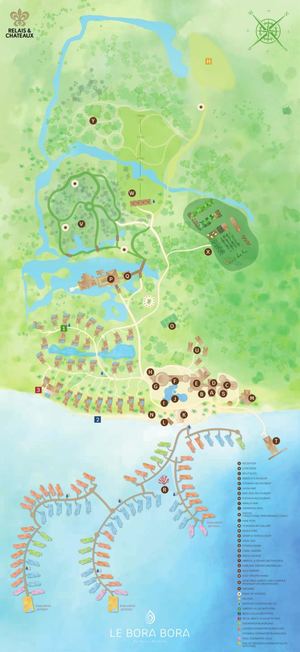 Le Bora Bora Resort & Garden Map